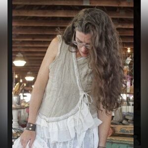 Magnolia Pearl Hand Woven European Tie Vest